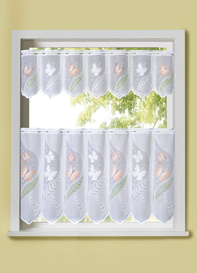 Jacquard Kurzstore mit Schmetterlings-Dessin 