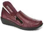 Gemini Slipper aus weichem Rind-Nappaleder BORDEAUX