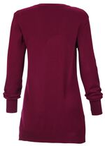 Strickjacke mit Modal  BEERE