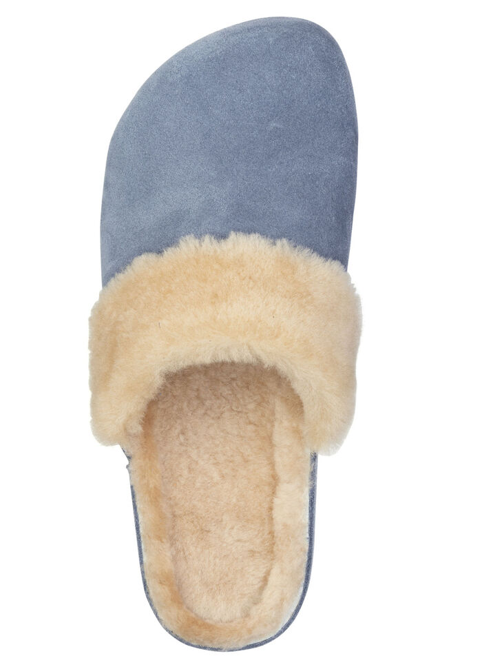 Mubb, warme Damen-Hausschuhe, Weite H, mit Lammfell JEANS