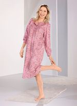 Zweierpack Nachthemden, wadenlang und mit Knopfleiste  