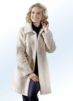 Kurzmantel mit elegant verdeckter Druckerleiste 