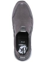 Slipper aus Rind-Veloursleder GRAU