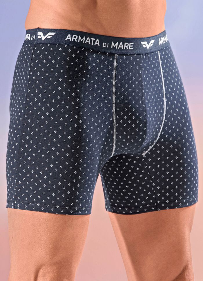 Viererpack Pants mit Alloverdessin 