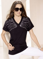 Shirt mit Plättchenzier 