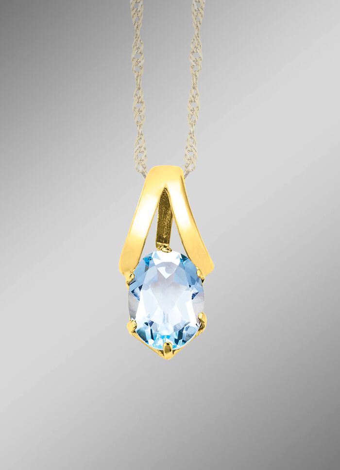 Anh&auml;nger mit Blautopas 