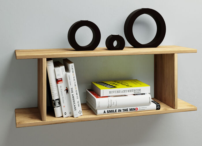 H&auml;ngeregal, waagrecht oder senkrecht aufzuh&auml;ngen HONIG EICHE