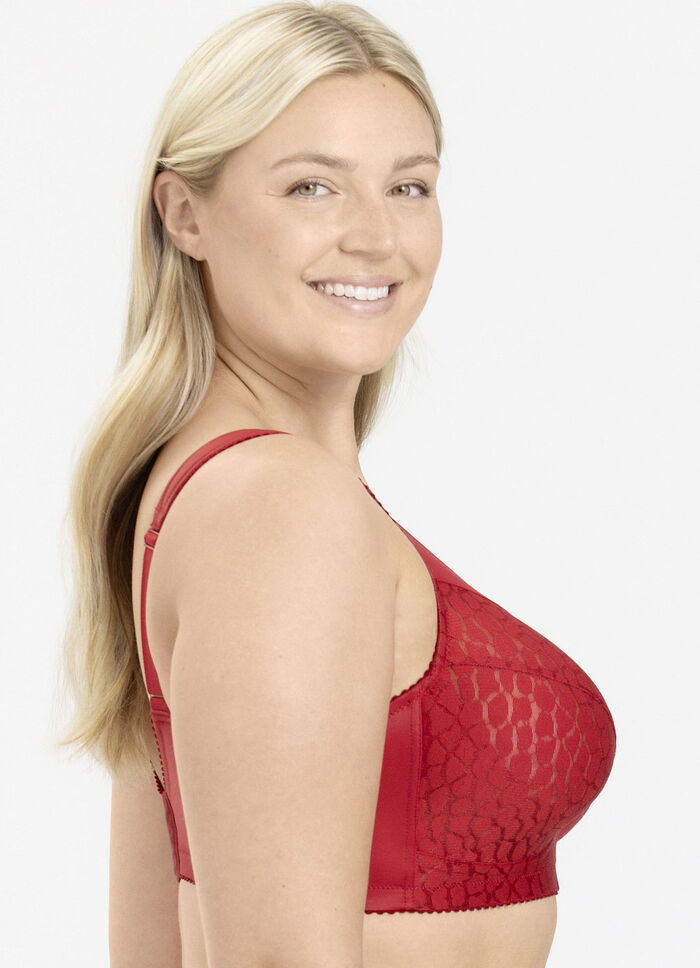Miss Mary BH mit strukturierten Cups ROT