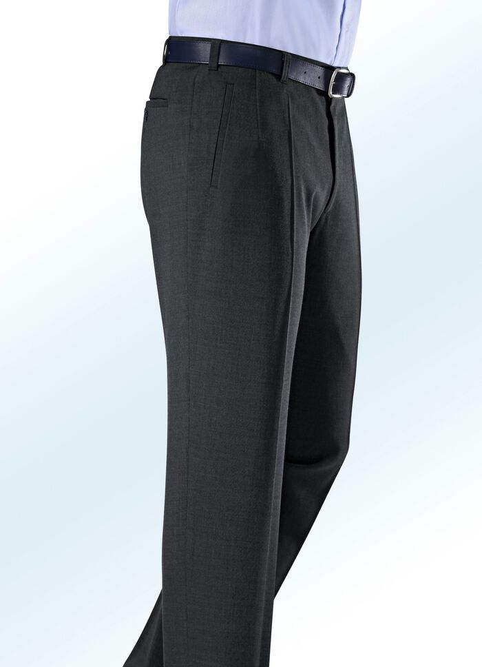 "Klaus Modelle"-Hose mit Paspeltaschen ANTHRAZIT
