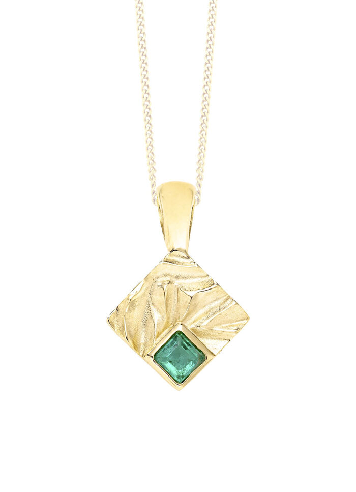 Edler Anh&auml;nger mit Smaragd 