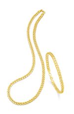 Attraktive Garnitur in Bicolor 