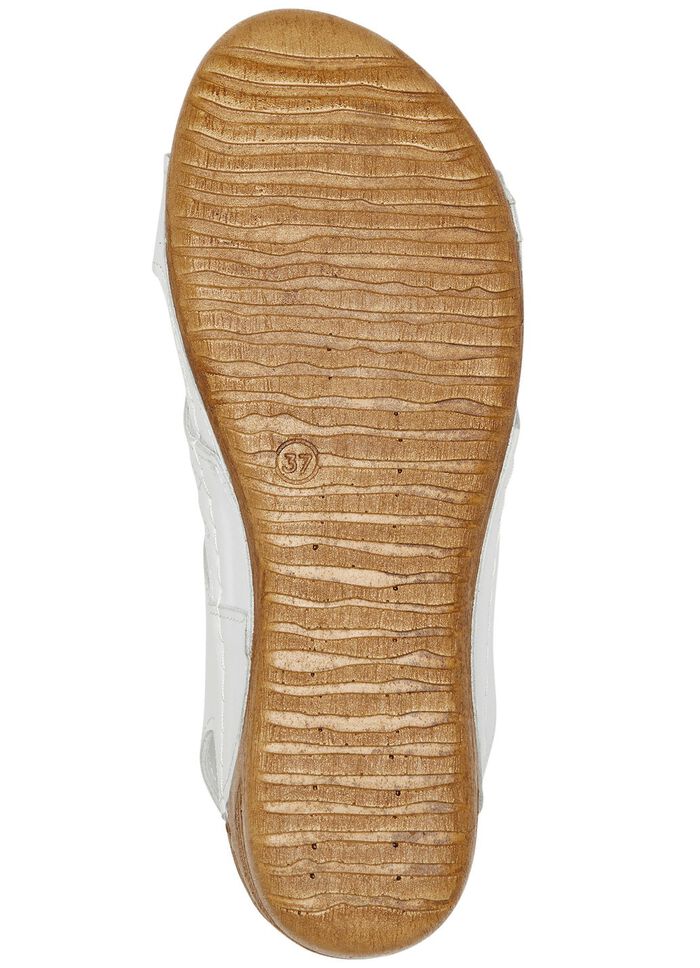 Andrea Conti Sandale mit Metallschmuck WEISS