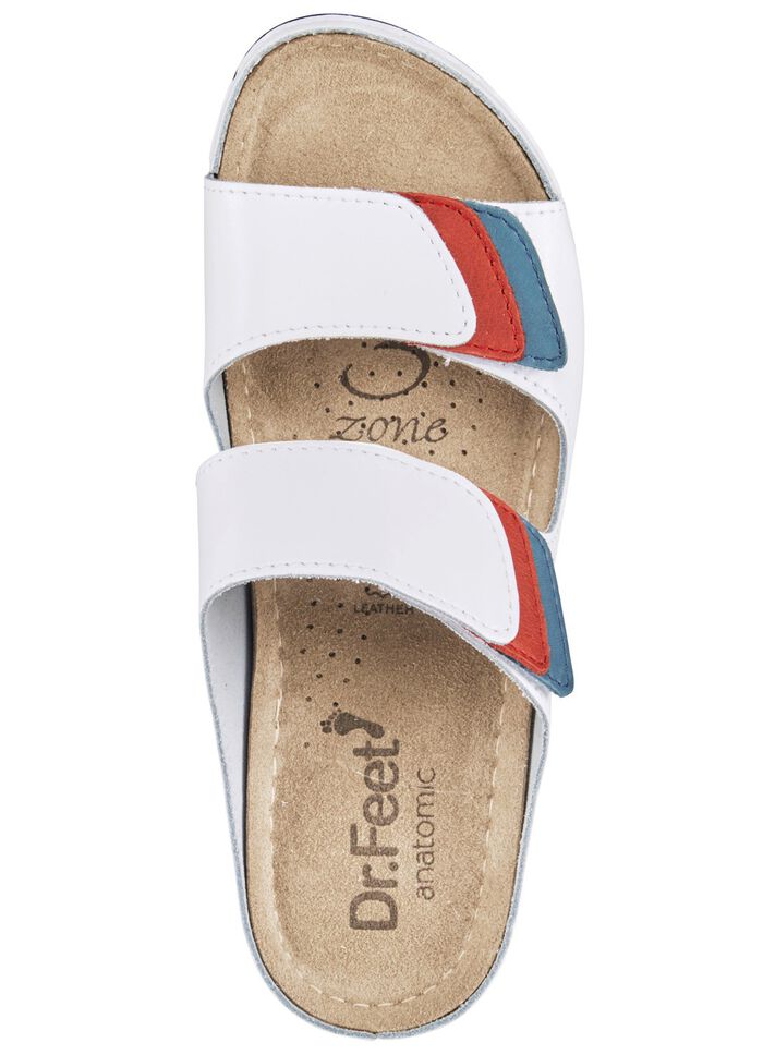 ELENA EDEN Pantolette mit Kontrast-Eins&auml;tzen 