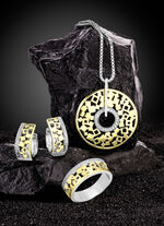 Damenring in Bicolor mit Zirkonia 