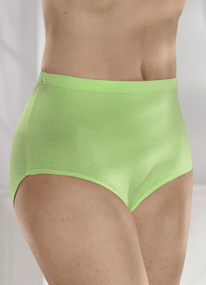 Fünferpack Slips mit Gummizug APFELGRÜN