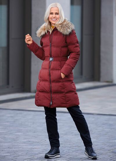 Kurzmantel mit Gürtel 