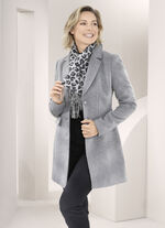 Jacke mit Reverskragen HELLGRAU