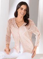 Strickjacke aus edlem Glanzgarn 