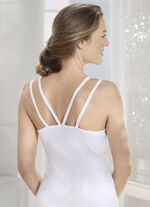 Zweierpack Hemden mit doppelten Trägern 1X WEISS, 1X SCHWARZ