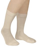 Zweierpack Komfort-Kniestr&uuml;mpfe oder -Socken BEIGE