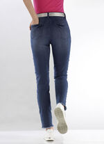 Edel-Jeans mit tollen Zierperlen DUNKELBLAU
