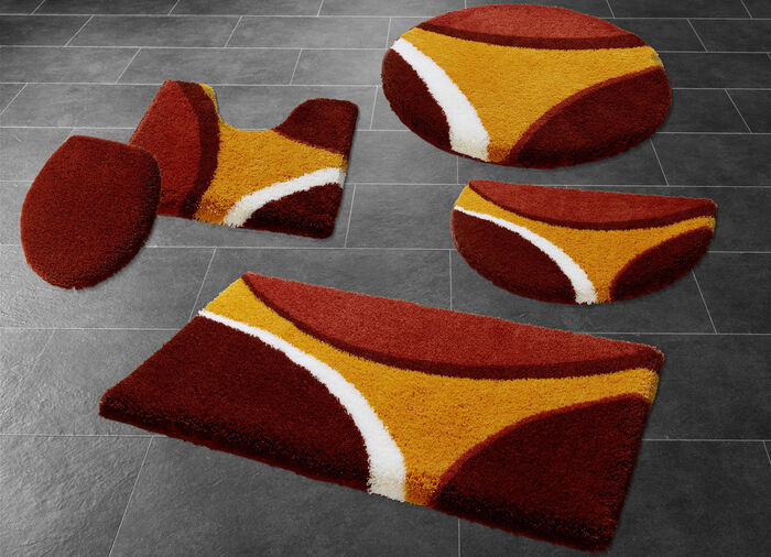 Badgarnitur mit rutschhemmendem TPR-Rücken TERRA