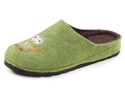 Klassische Damen-Hausschuhe, aus Filzmaterial 