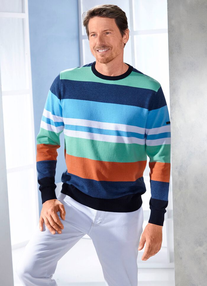 Modischer Rundhalspullover 