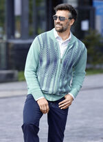 Gemusterte Jacke in 2 Farben MINT
