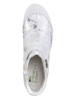ELENA EDEN, elegante Damen-Stiefeletten, Weite G, mit herausnehmbarem Fu&szlig;bett EISGRAU-SILBER