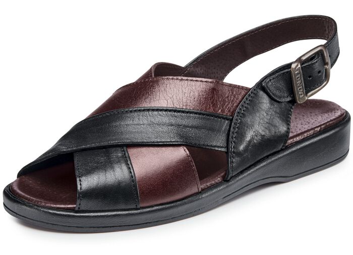  Sandale mit anatomisch geformten Lederfu&szlig;bett 