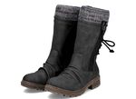 Rieker Stiefel in Knitteroptik SCHWARZ-GRAU