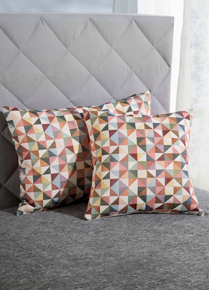 Kissenbezug in Jacquard-Qualit&auml;t BUNT