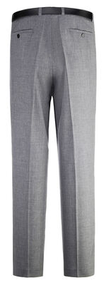 "Klaus Modelle"-Hose mit Gürtel in 3 Farben MITTELGRAU MELIERT