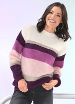 Pullover in sehr flauschigem Patentstrick 