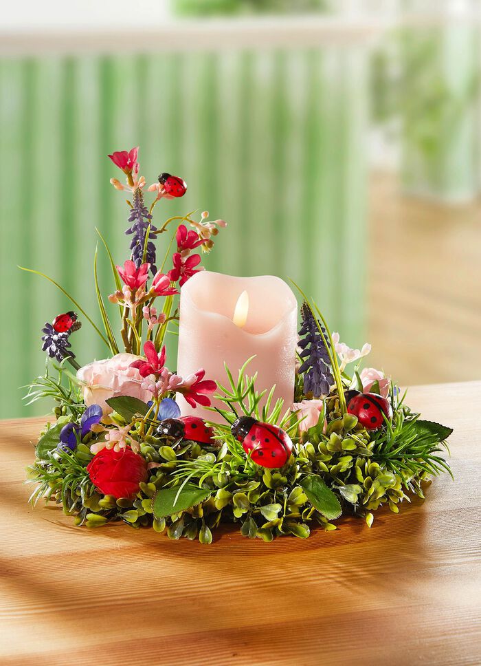 Tischkranz mit LED-Kerze 