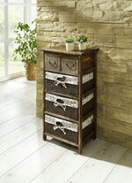 Regal mit Vintage-Oberfl&auml;che BRAUN