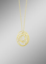 Mattierter Anh&auml;nger mit Erbskette 