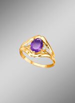Damenring mit echt Amethyst 