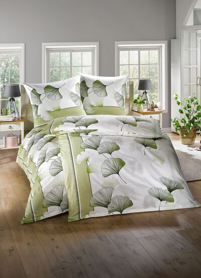 Bettwäsche-Garnitur aus dem Hause Biberna 