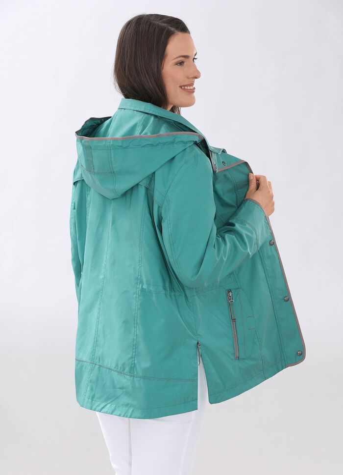 Funktionsjacke mit Rei&szlig;verschluss an den Seitenschlitzen 