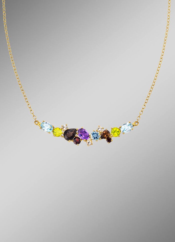 Wundersch&ouml;ne Halskette in Multicolor 