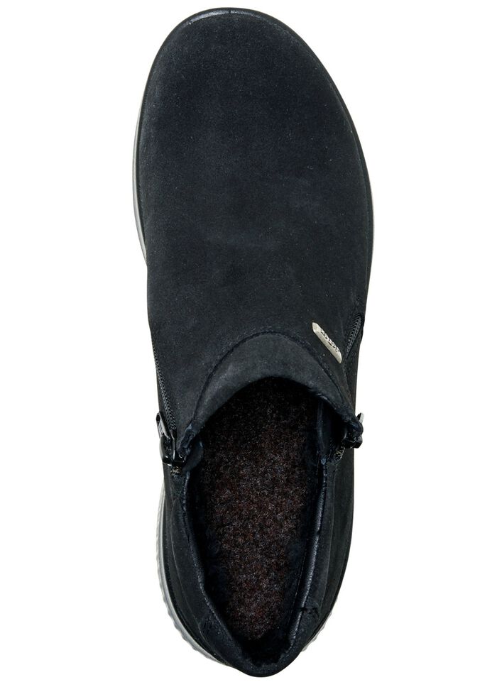 Atmungsaktive Damen-Boots, Winterschuhe, Weite K, mit Rei&szlig;verschluss SCHWARZ