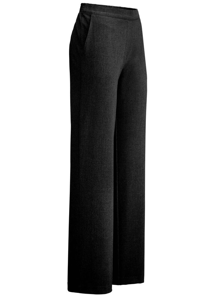 Hose in modischer Weite SCHWARZ