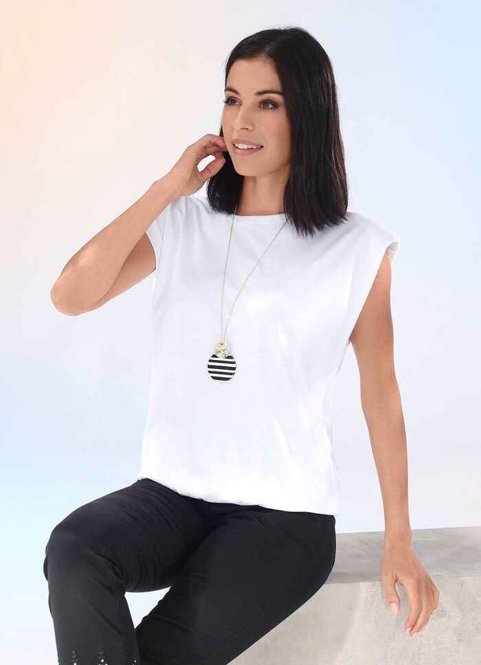 Modisches Shirt mit Polstern in 2 Farben 