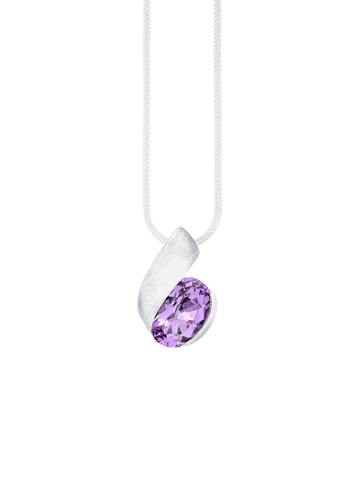 Moderner Anhänger mit echt Amethyst