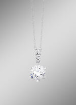 Hochglänzender Anhänger mit synth. Zirkonia 