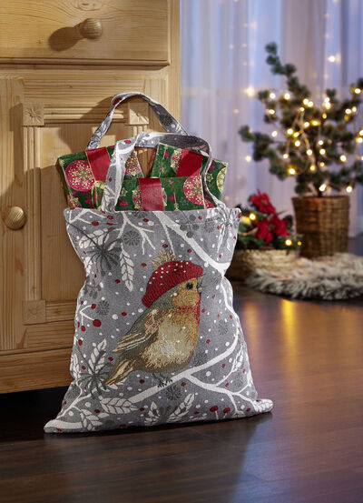 Hochwertige Tasche aus Gobelinstoff  