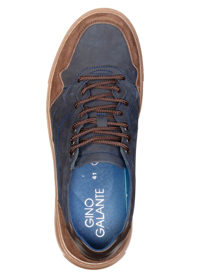 GINO GALANTE, klassische Herren-Schn&uuml;rschuhe, mit herausnehmbarem Fu&szlig;bett MARINE