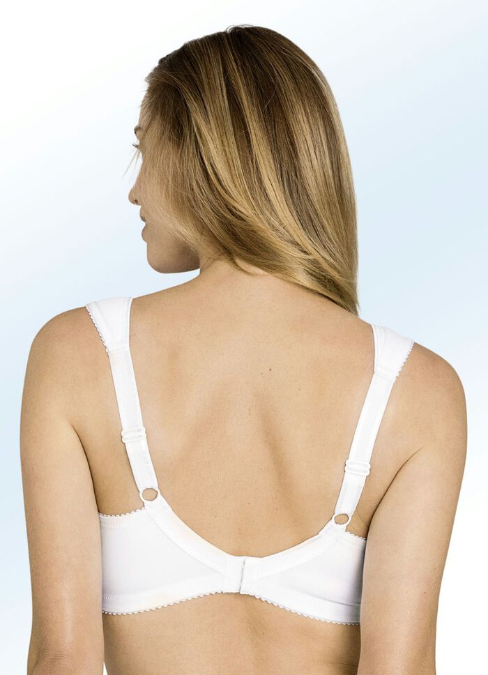 Miss Mary-BH in Wei&szlig;, mit Elastikt&uuml;ll am Dekollet&eacute; WEISS